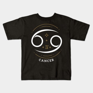 Cancer Zodiac Sign Horoscope Birthday Present Gift Kids T-Shirt